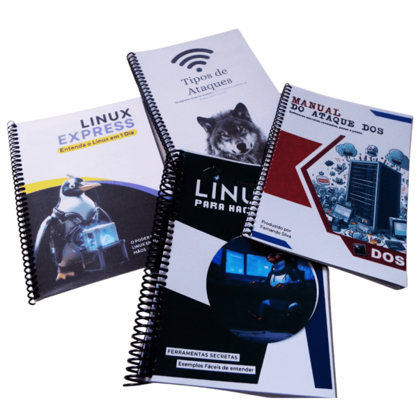 KIT Linux para Hacking 4 Livros | Físico